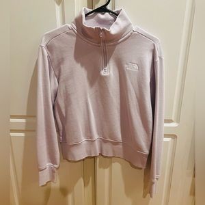 North Face Half Zip in Light Purple, Excellent Condition, size XS